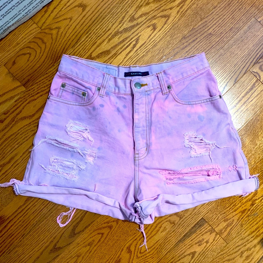 Vintage denim high waisted shorts